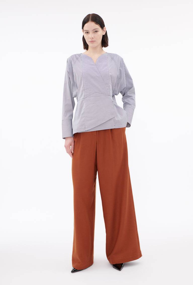 Odeeh Stripes Bluse, Navy White