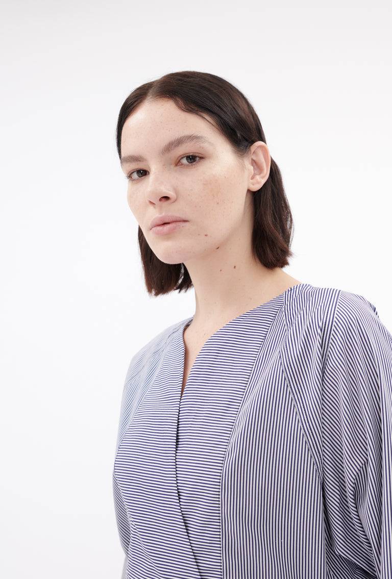 Odeeh Stripes Bluse, Navy White