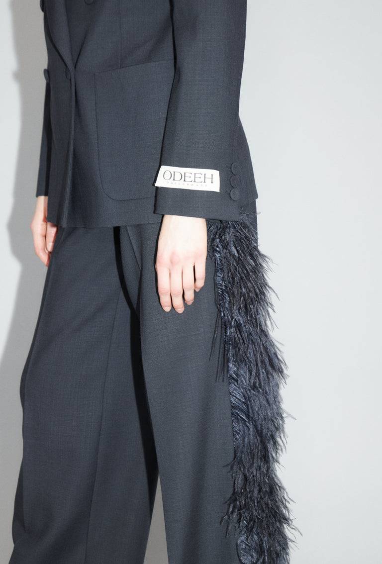 Odeeh Struct. Tropical Blazer, Slate