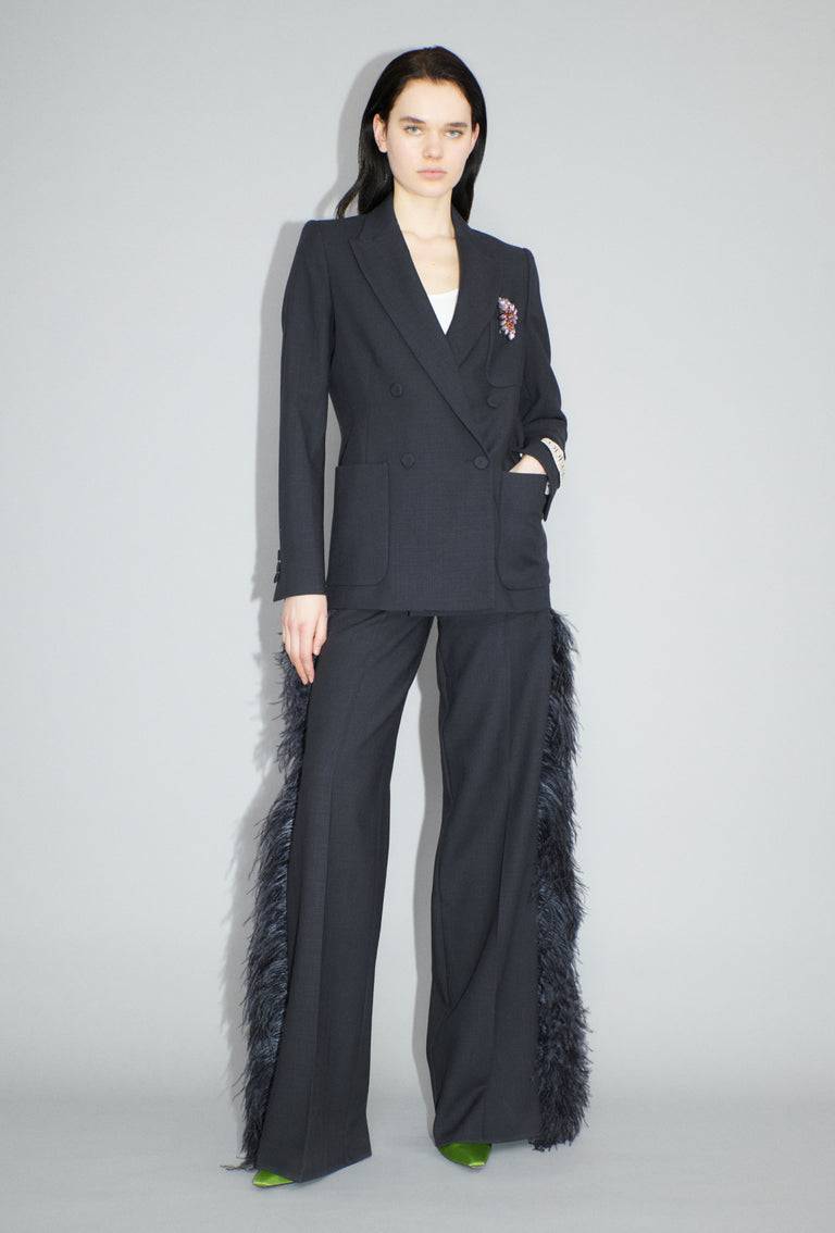 Odeeh Struct. Tropical Blazer, Slate