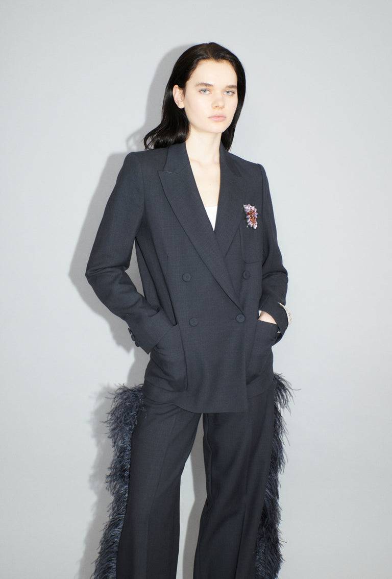 Odeeh Struct. Tropical Blazer, Slate