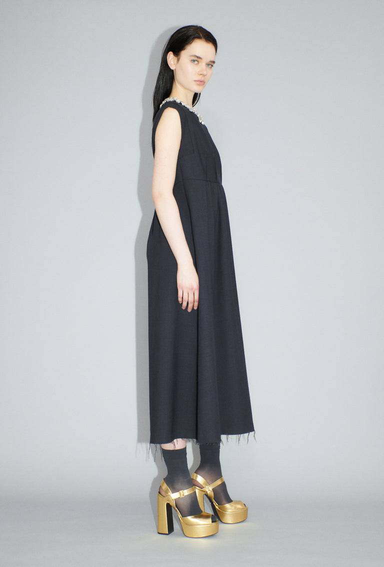 Odeeh Struct. Tropical Kleid, Slate