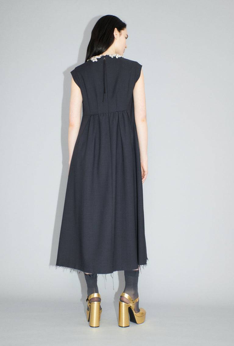 Odeeh Struct. Tropical Kleid, Slate