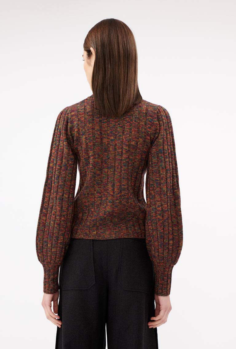 Odeeh Superfine Merino Cardigan, Multicolor