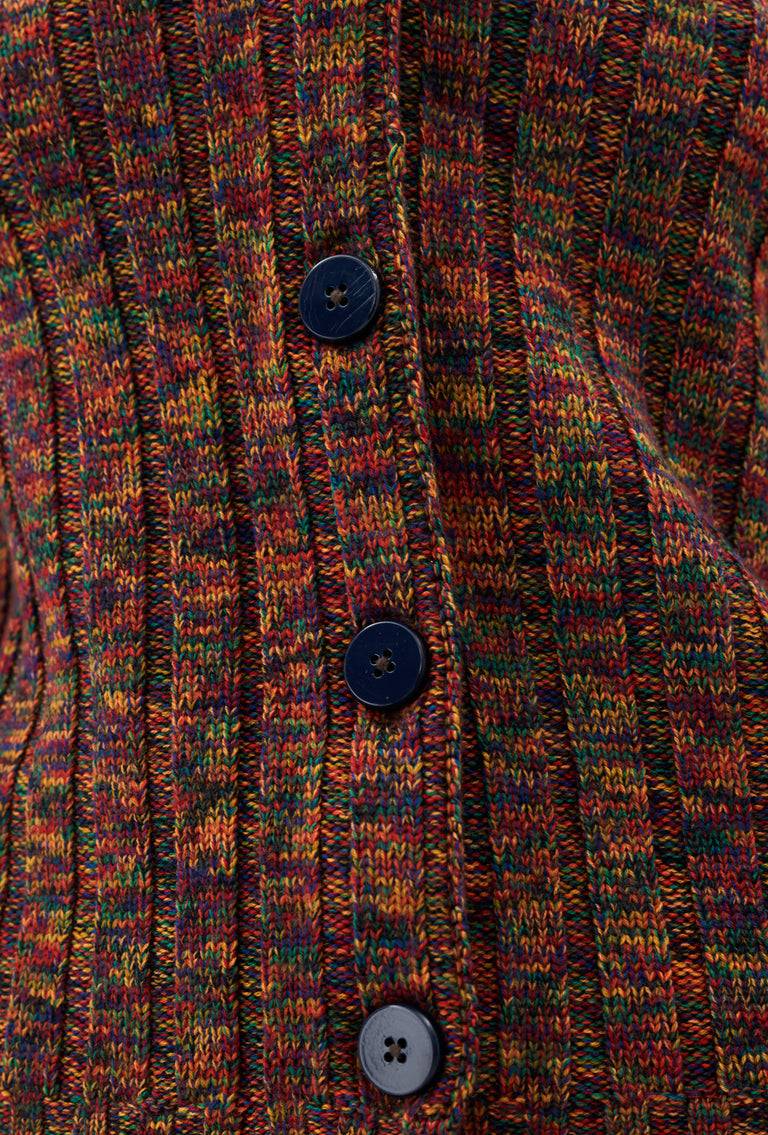 Odeeh Superfine Merino Cardigan, Multicolor