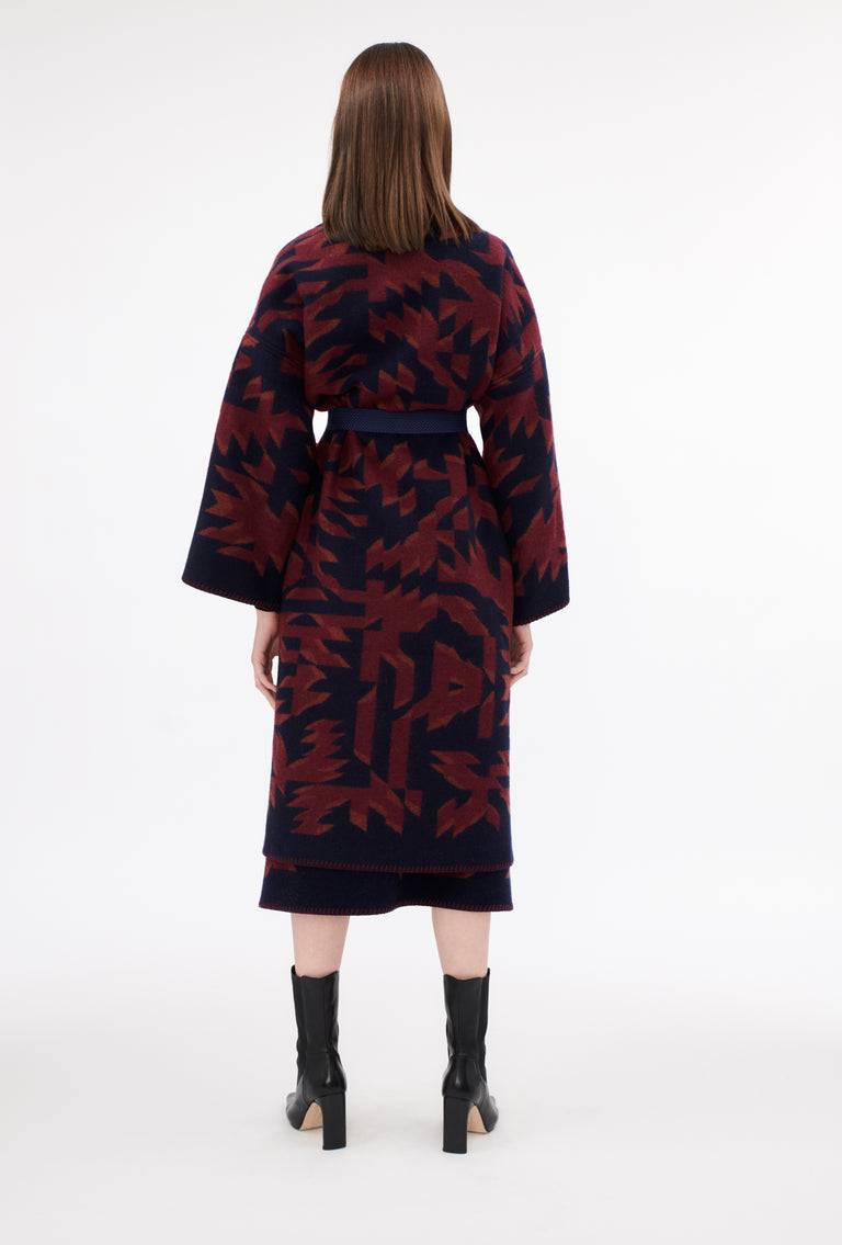 Odeeh Tape Origami Mantel, Burgundy