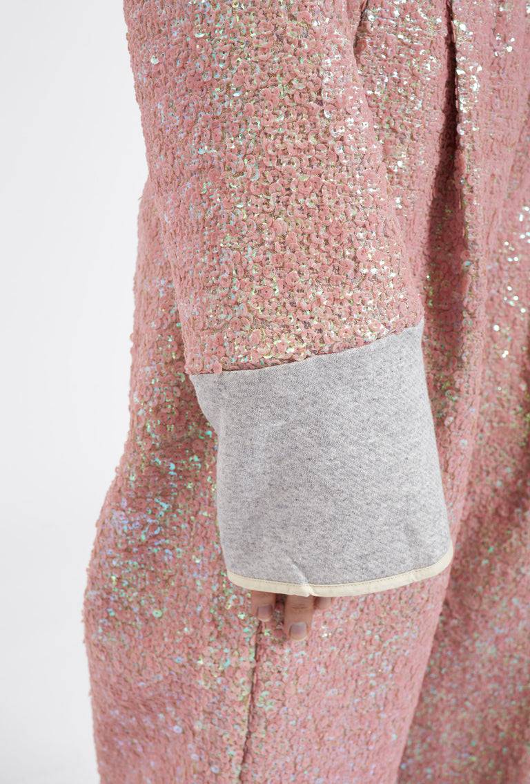 Odeeh Terry Sequins Shirt, Rosé