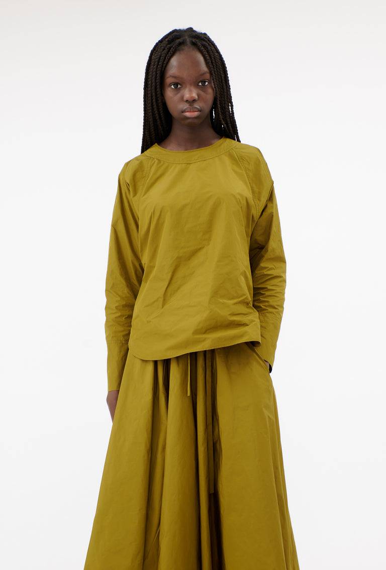 Odeeh Ultra Light Taffeta Shirt, Goldolive