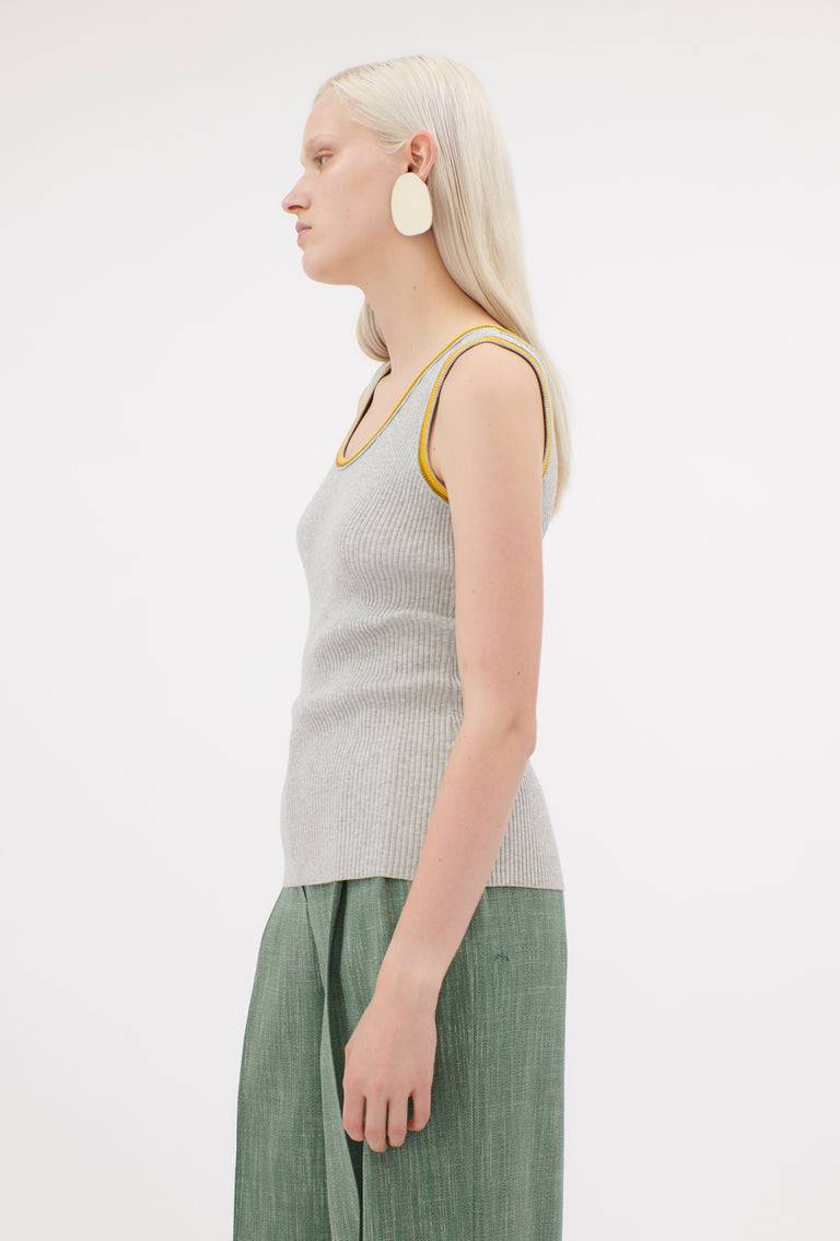 Odeeh Viscose Rib Top, Sunflower