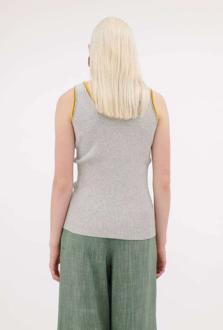 Odeeh Viscose Rib Top, Sunflower