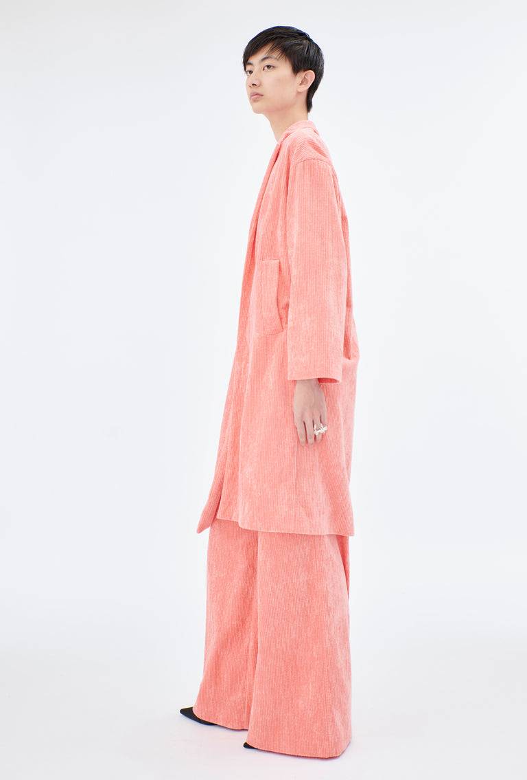 Odeeh Washed Corduroy Mantel, Flamingo