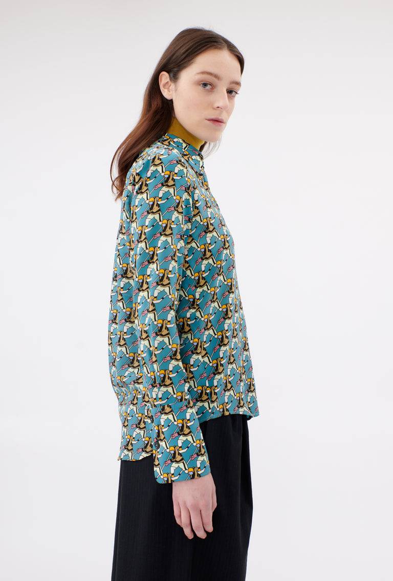 Odeeh Winter Sports Bluse, Fjord