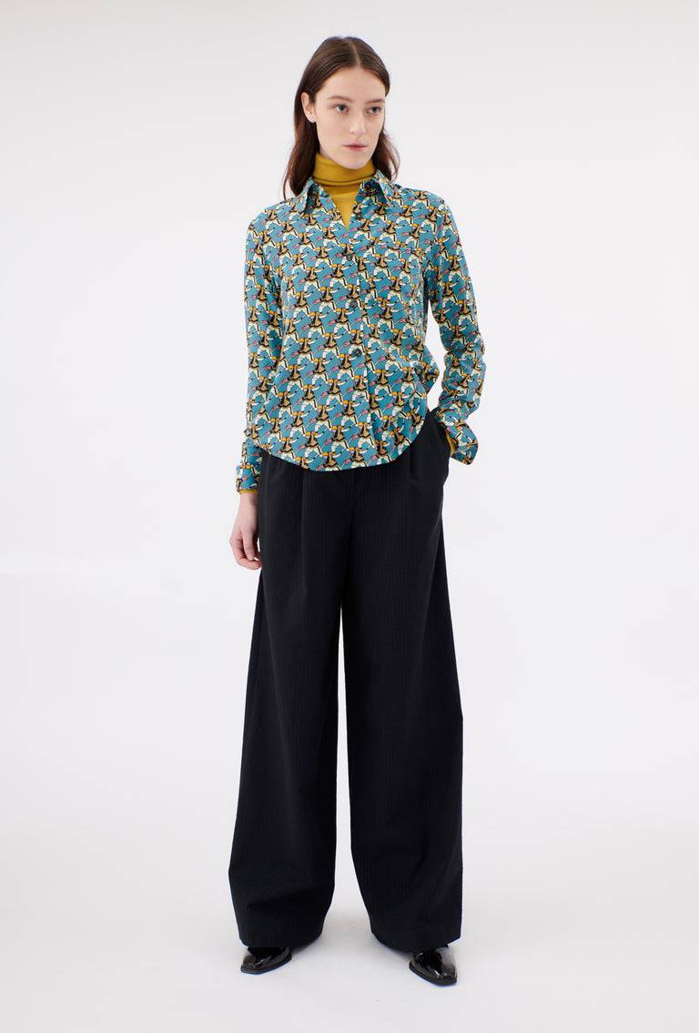 Odeeh Winter Sports Bluse, Fjord