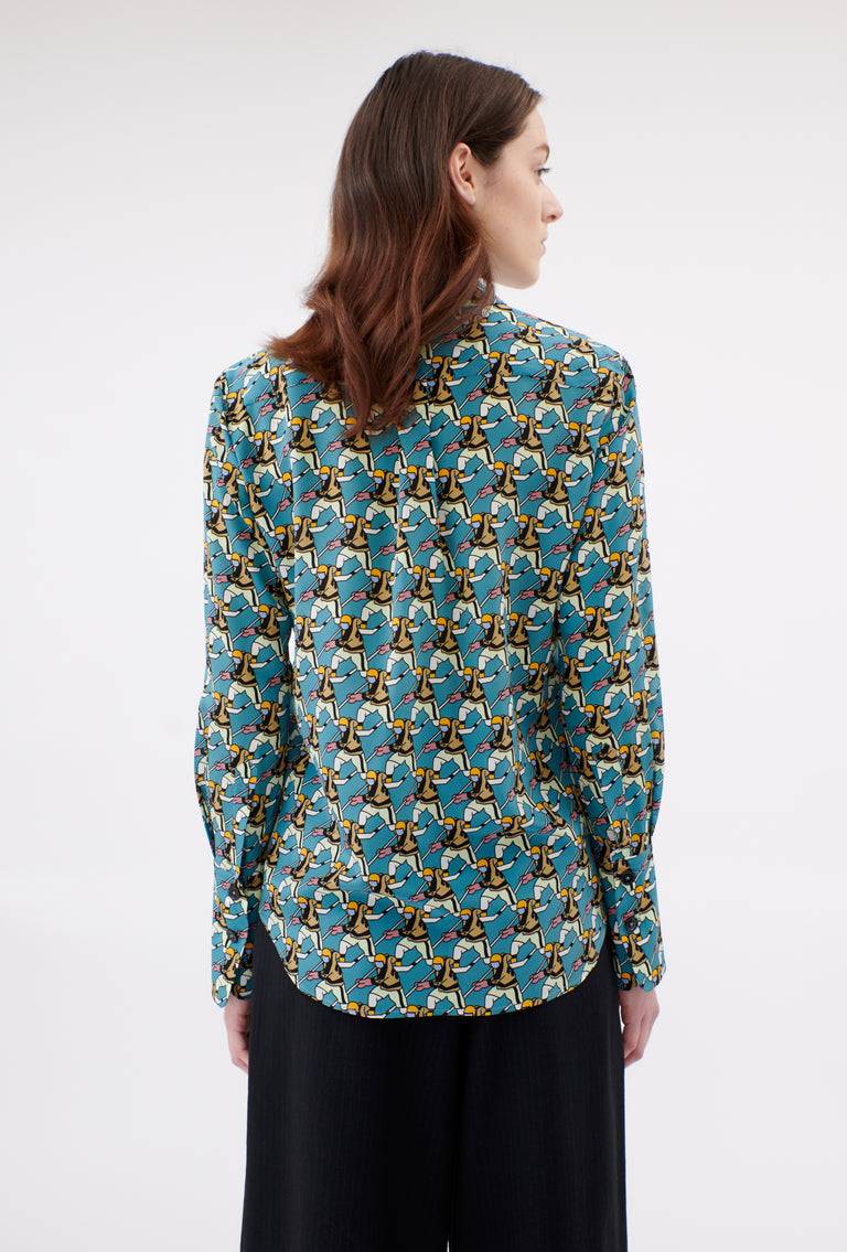 Odeeh Winter Sports Bluse, Fjord