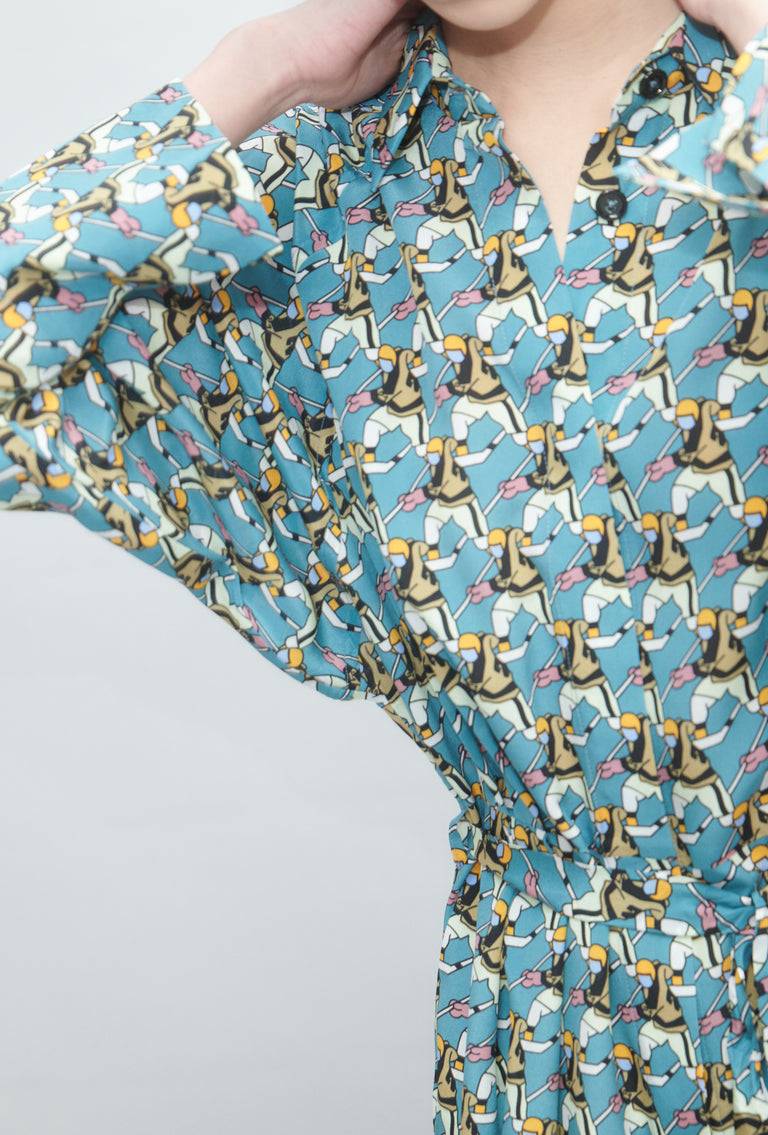 Odeeh Winter Sports Kleid, Fjord