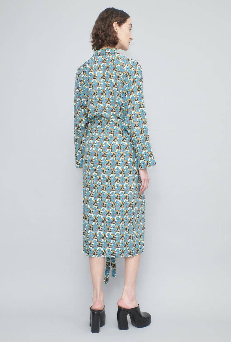 Odeeh Winter Sports Kleid, Fjord