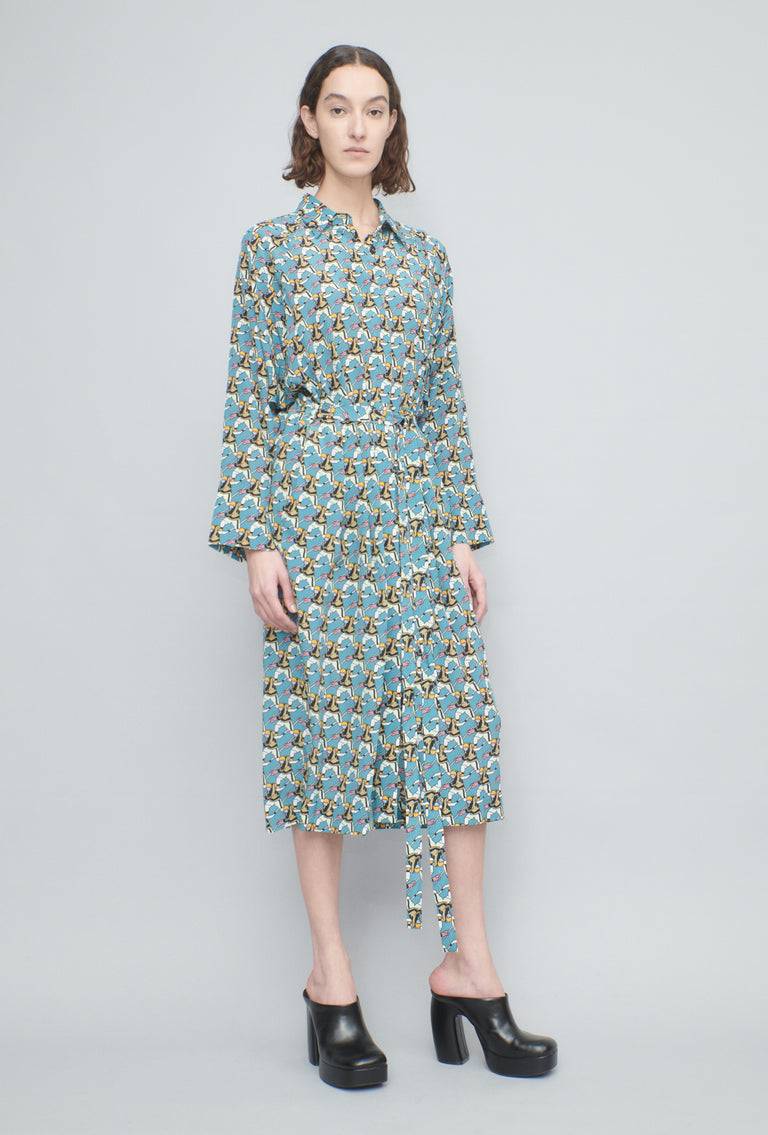 Odeeh Winter Sports Kleid, Fjord