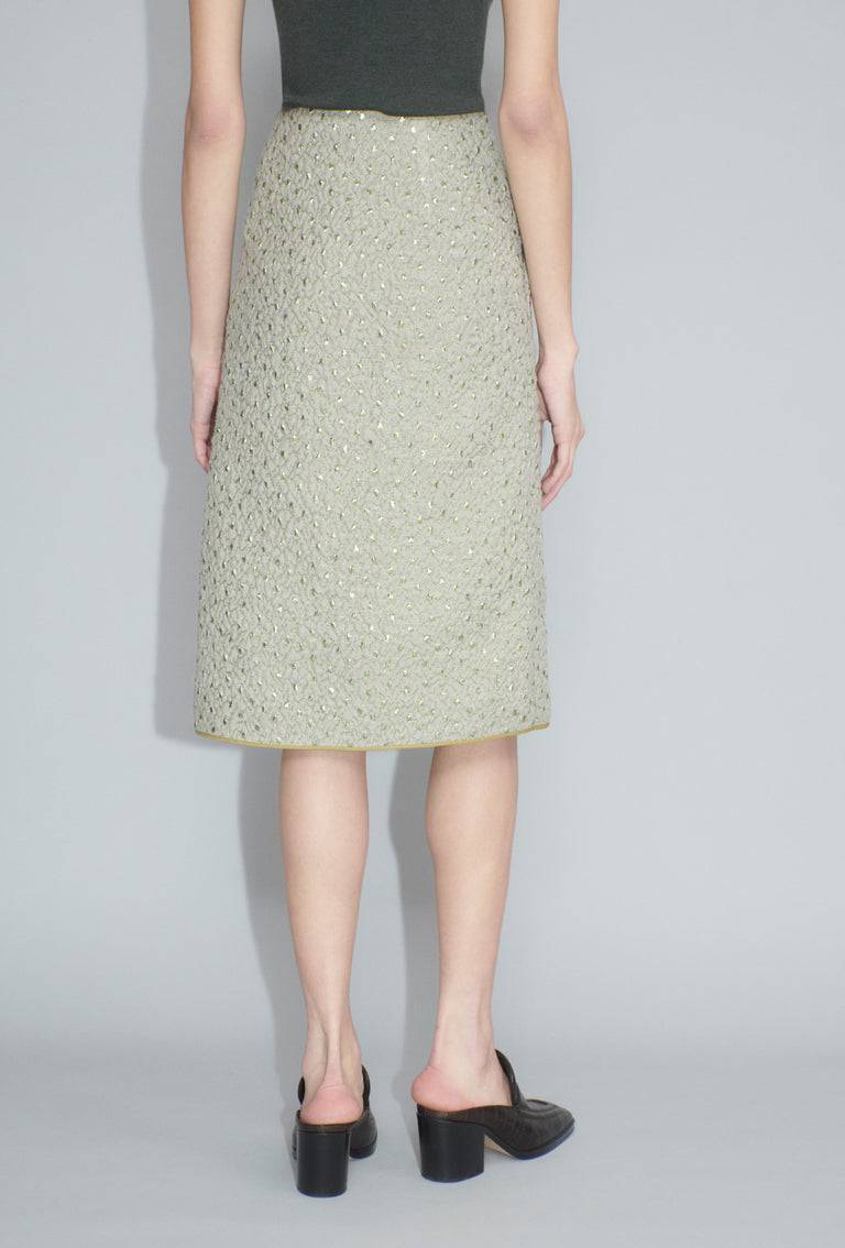 Odeeh Wool Cloqué Rock, Seaweed