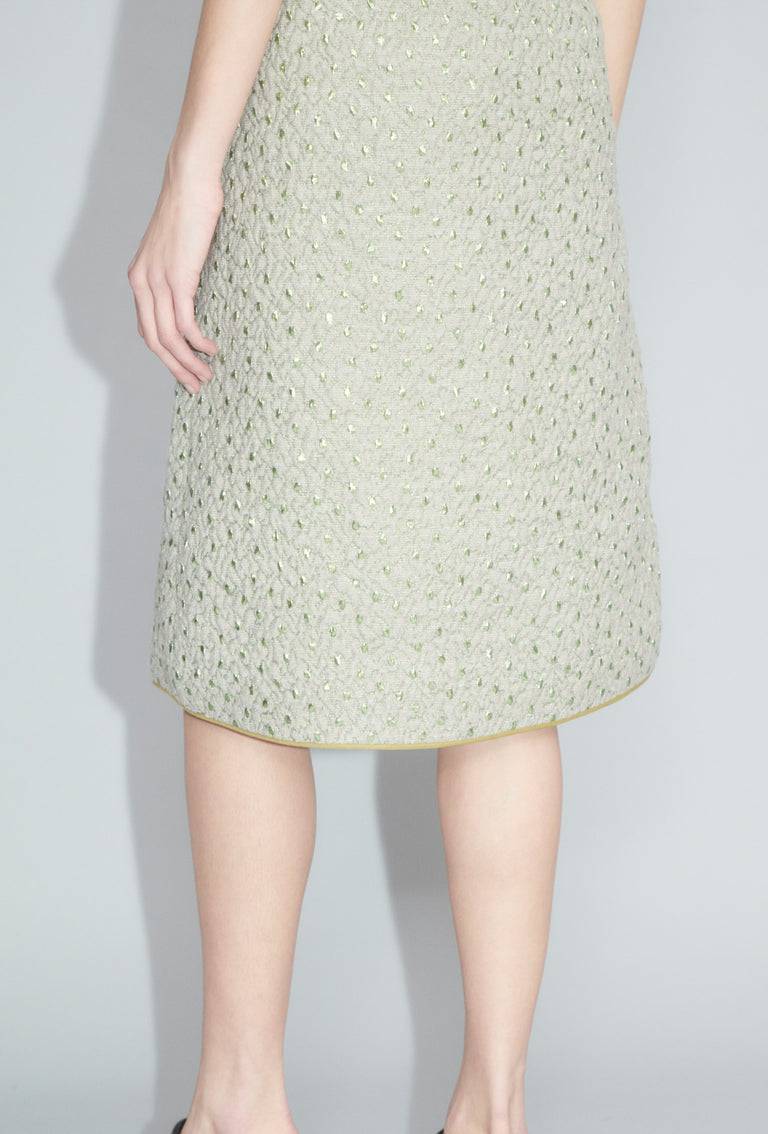 Odeeh Wool Cloqué Rock, Seaweed