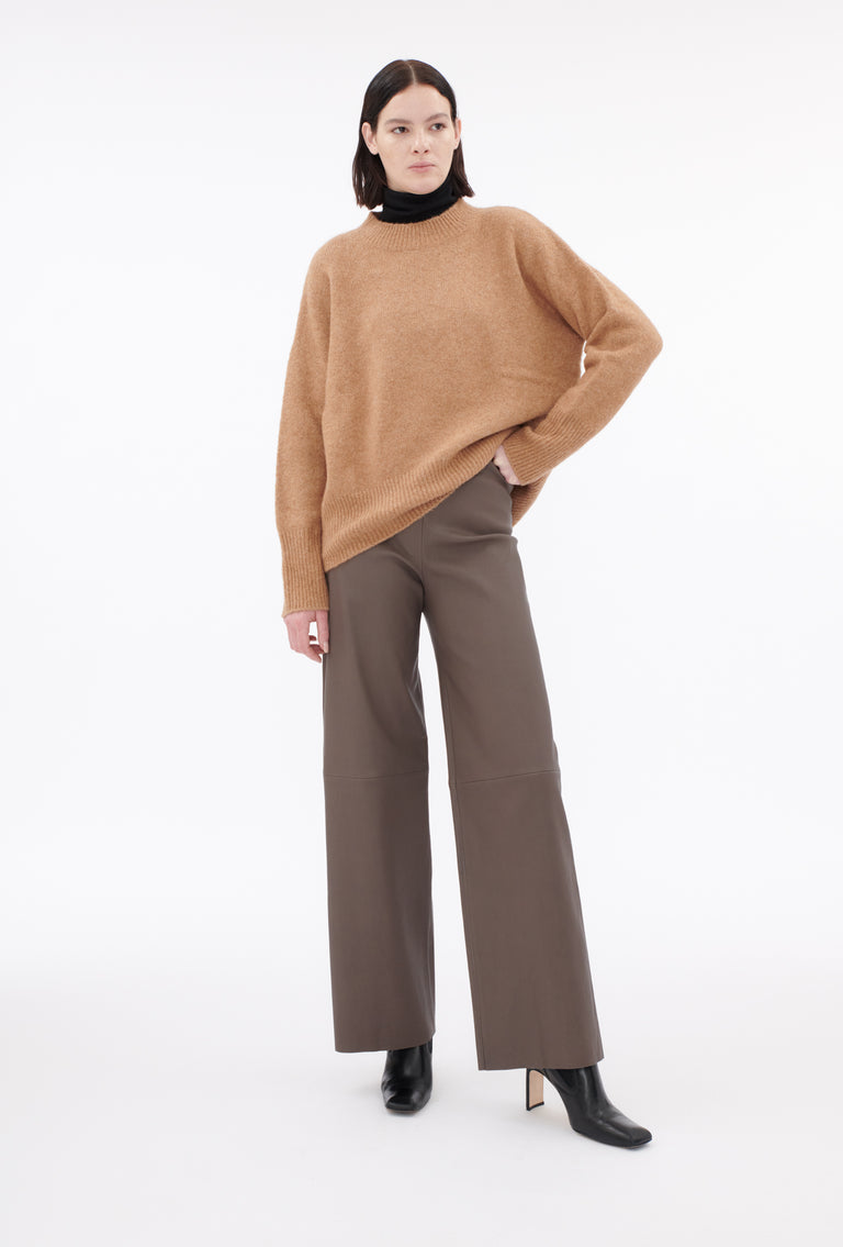 Odeeh Yak-Mix Pullover, Brown Sugar