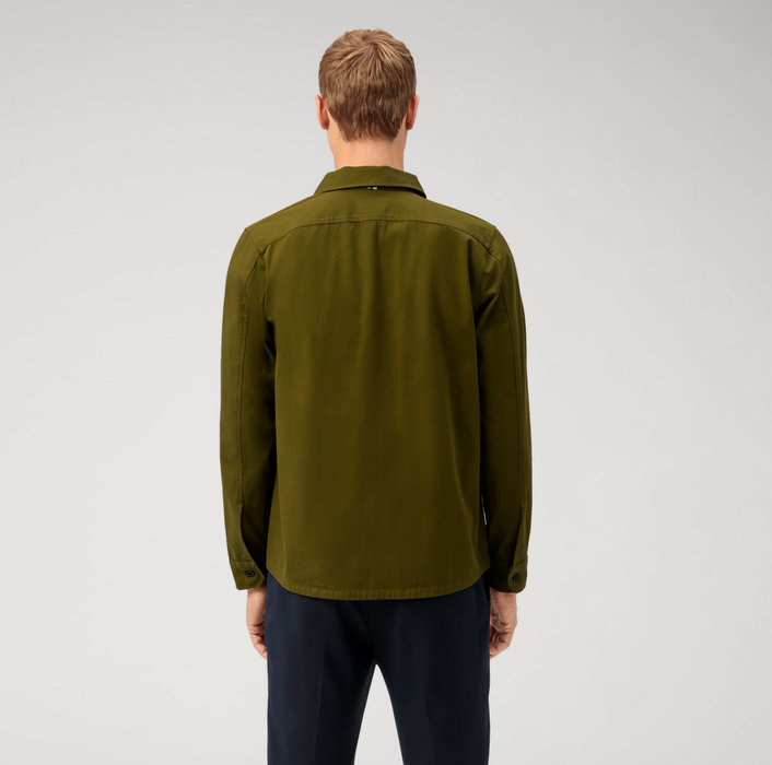 Oblymp Casual, Freizeithemd, Overshirt, Kent, Grau-Grün