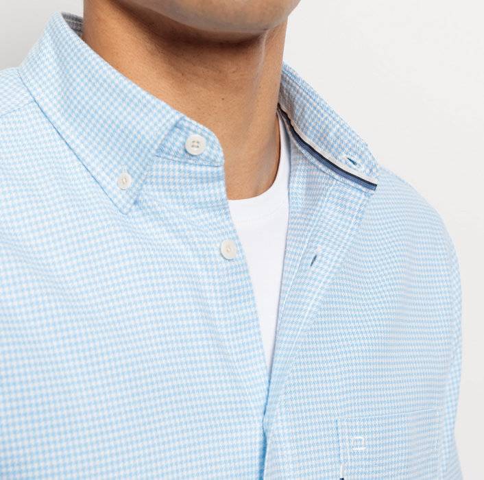 Oblymp Casual, Freizeithemd, Regular Fit, Button-down, Bleu