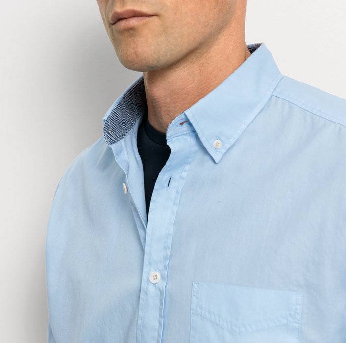 Oblymp Casual, Freizeithemd, Regular Fit, Button-down, Bleu