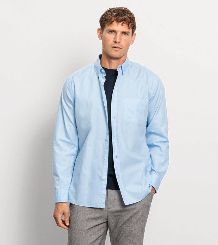 Oblymp Casual, Freizeithemd, regular fit, Button-down, Bleu