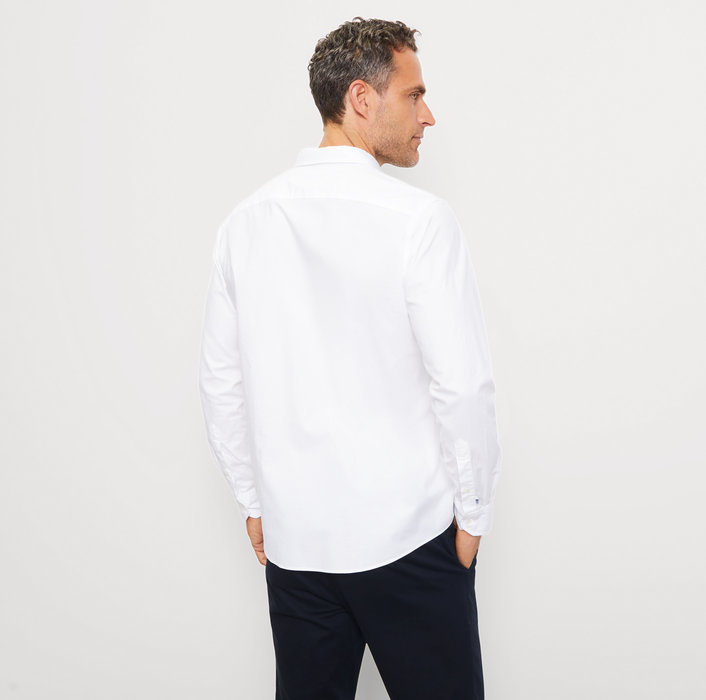 Oblymp Casual, Freizeithemd, Regular Fit, Button-down, Weiß