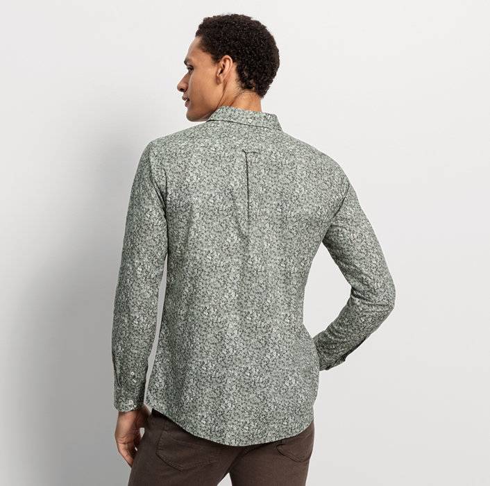 Oblymp Casual, Freizeithemd, Regular Fit, Kent, Grau-Grün