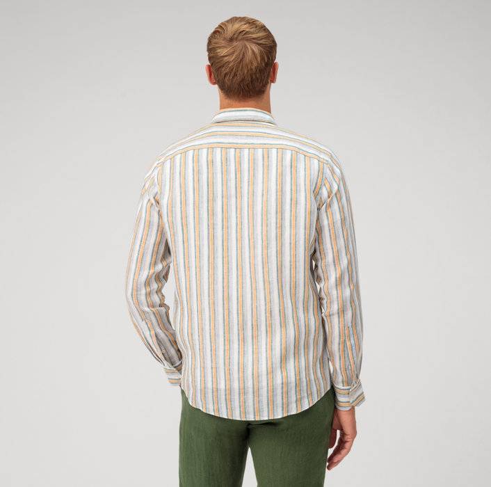 Oblymp Casual, Freizeithemd, Regular Fit, Kent, Grau-Grün