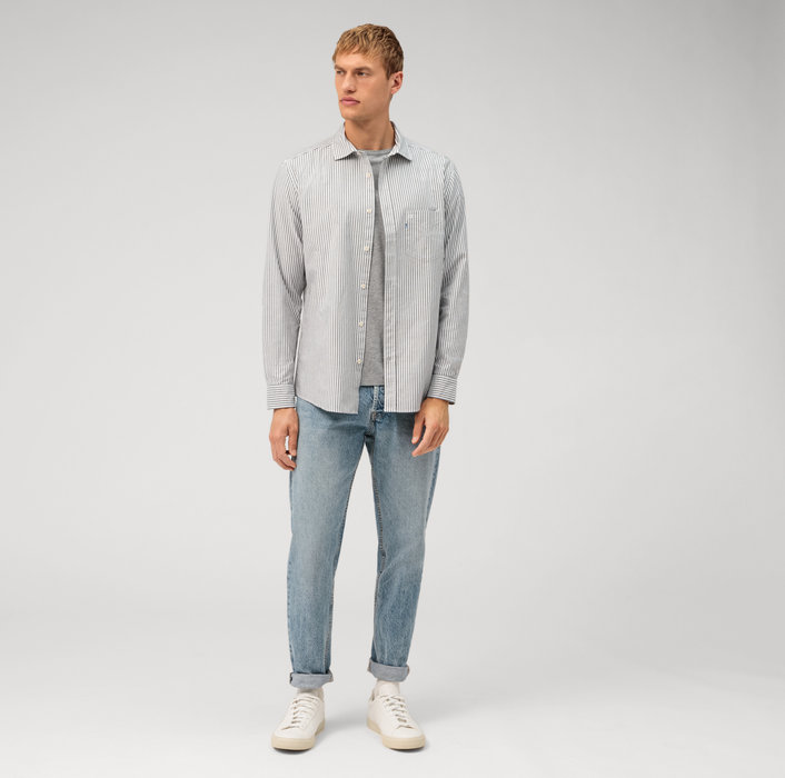 Oblymp Casual, Freizeithemd, Regular Fit, Kent, Schwarz