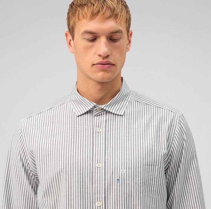 Oblymp Casual, Freizeithemd, Regular Fit, Kent, Schwarz