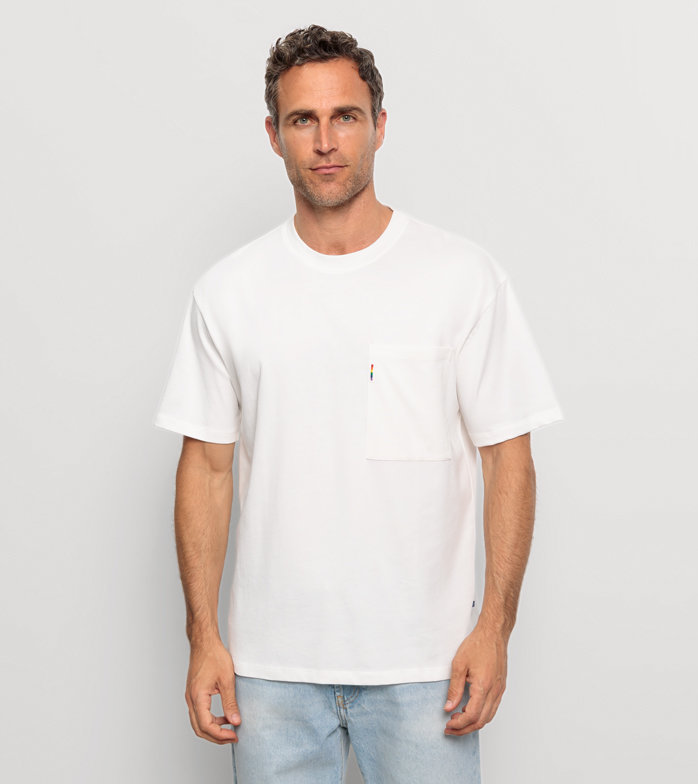 Oblymp Casual Wirk, Pride Shirt, relaxed fit, Off White