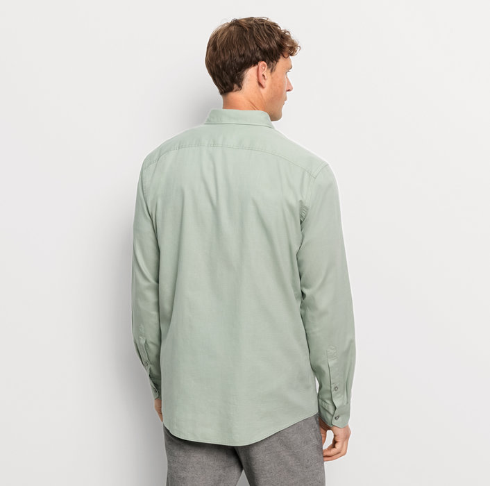 Oblymp CasualFreizeithemd, Regular Fit, Kent, Grau-Grün