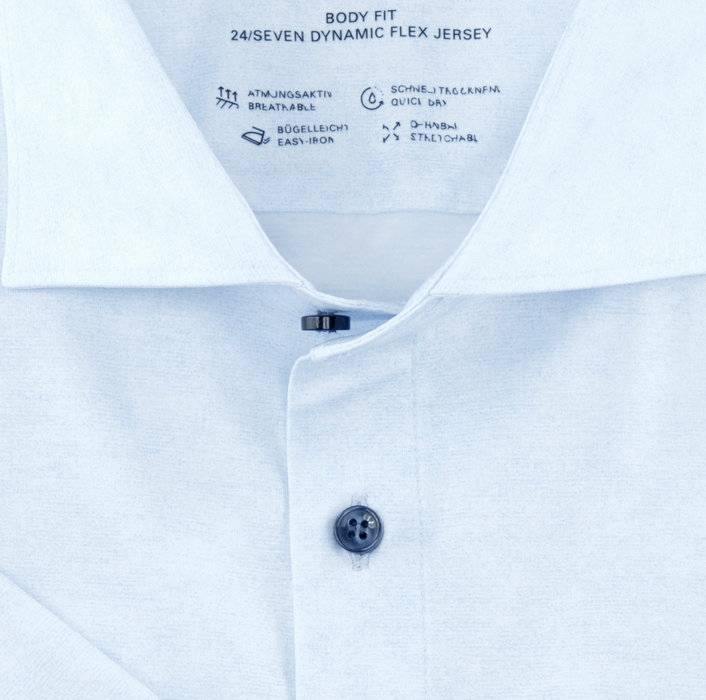 Oblymp Level Five 24/Seven, Businesshemd, Body Fit, Kent, Bleu