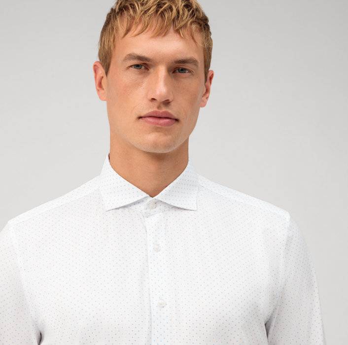 Oblymp Level Five 24/Seven, Businesshemd, Body Fit, Kent, Bleu