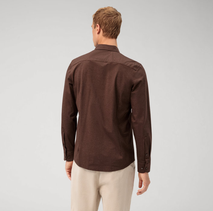 Oblymp Level Five 24/Seven, Businesshemd, Body Fit, Kent, Braun