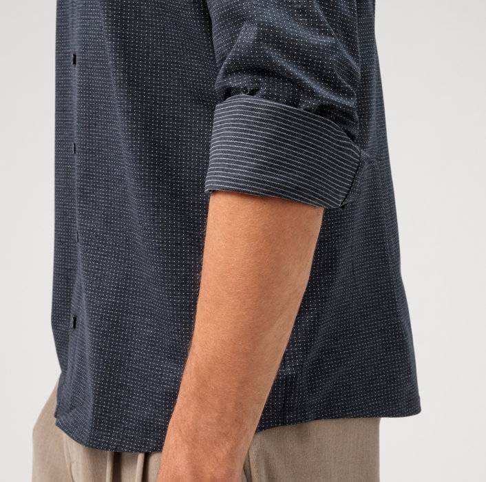 Oblymp Level Five 24/Seven, Businesshemd, Body Fit, Kent, Marine