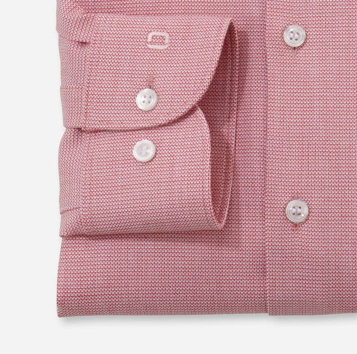 Oblymp Level Five 24/Seven, Businesshemd, Body Fit, Kent, Rot