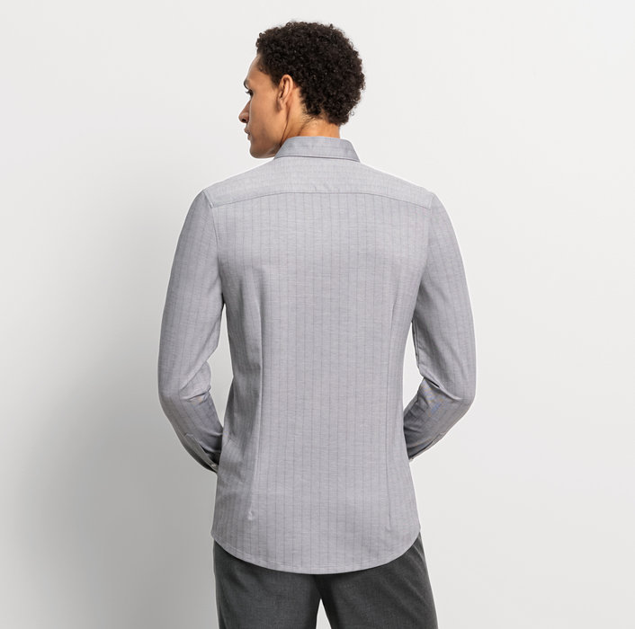 Oblymp Level Five 24/Seven, Businesshemd, Body Fit, Modern Kent, Schwarz