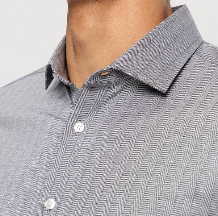 Oblymp Level Five 24/Seven, Businesshemd, Body Fit, Modern Kent, Schwarz