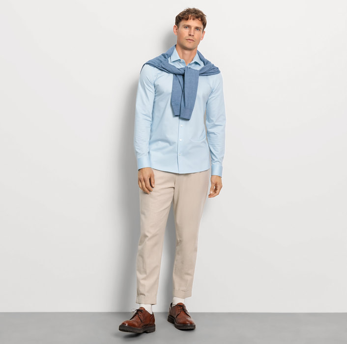 Oblymp Level Five 24/Seven, Businesshemd, Body Fit, Modern Kent, Bleu