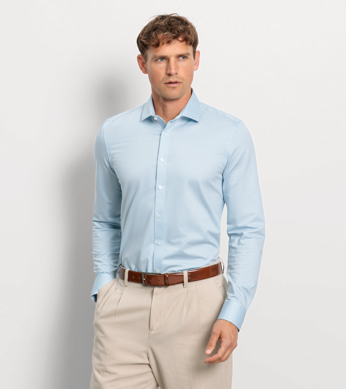 Oblymp Level Five 24/Seven, Businesshemd, body fit, Modern Kent, Bleu