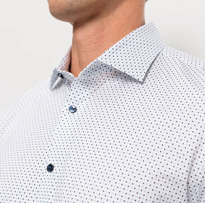 Oblymp Level Five 24/Seven, Businesshemd, Body Fit, New York Kent, Bleu