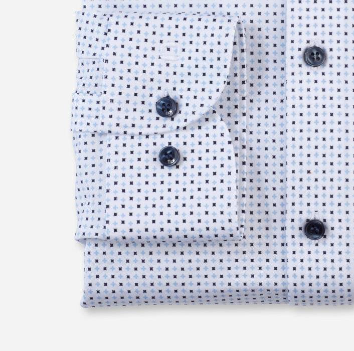 Oblymp Level Five 24/Seven, Businesshemd, Body Fit, New York Kent, Bleu