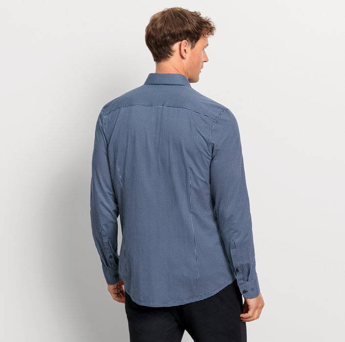 Oblymp Level Five 24/Seven, Businesshemd, Body Fit, New York Kent, Marine