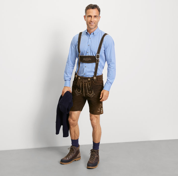 Oblymp Level Five, Businesshemd, Body Fit, Button-down, Royal