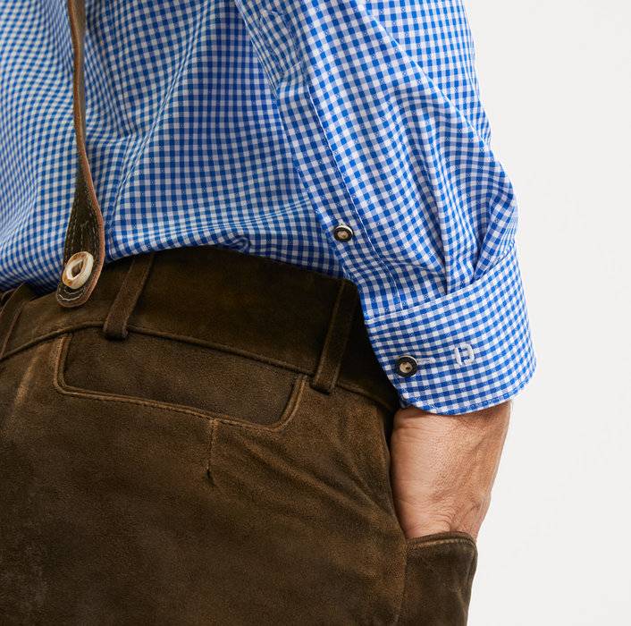 Oblymp Level Five, Businesshemd, Body Fit, Button-down, Royal