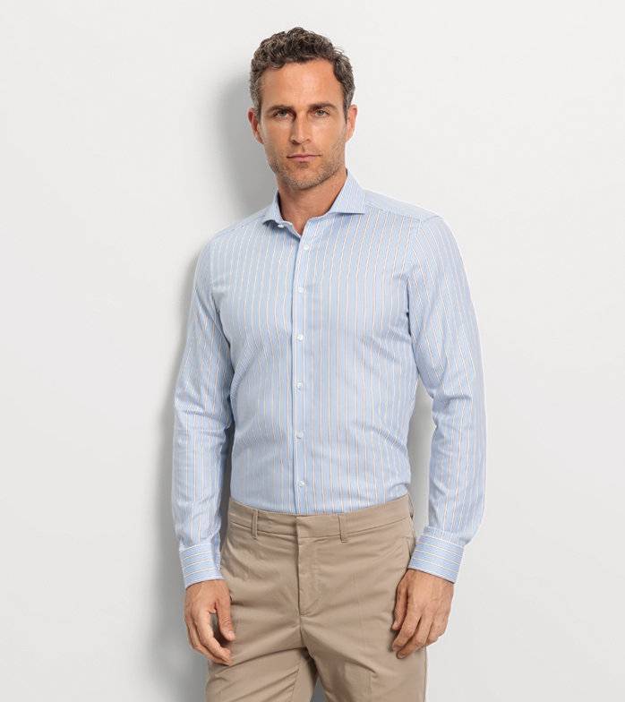 Oblymp Level Five, Businesshemd, body fit, Haifisch, Bleu